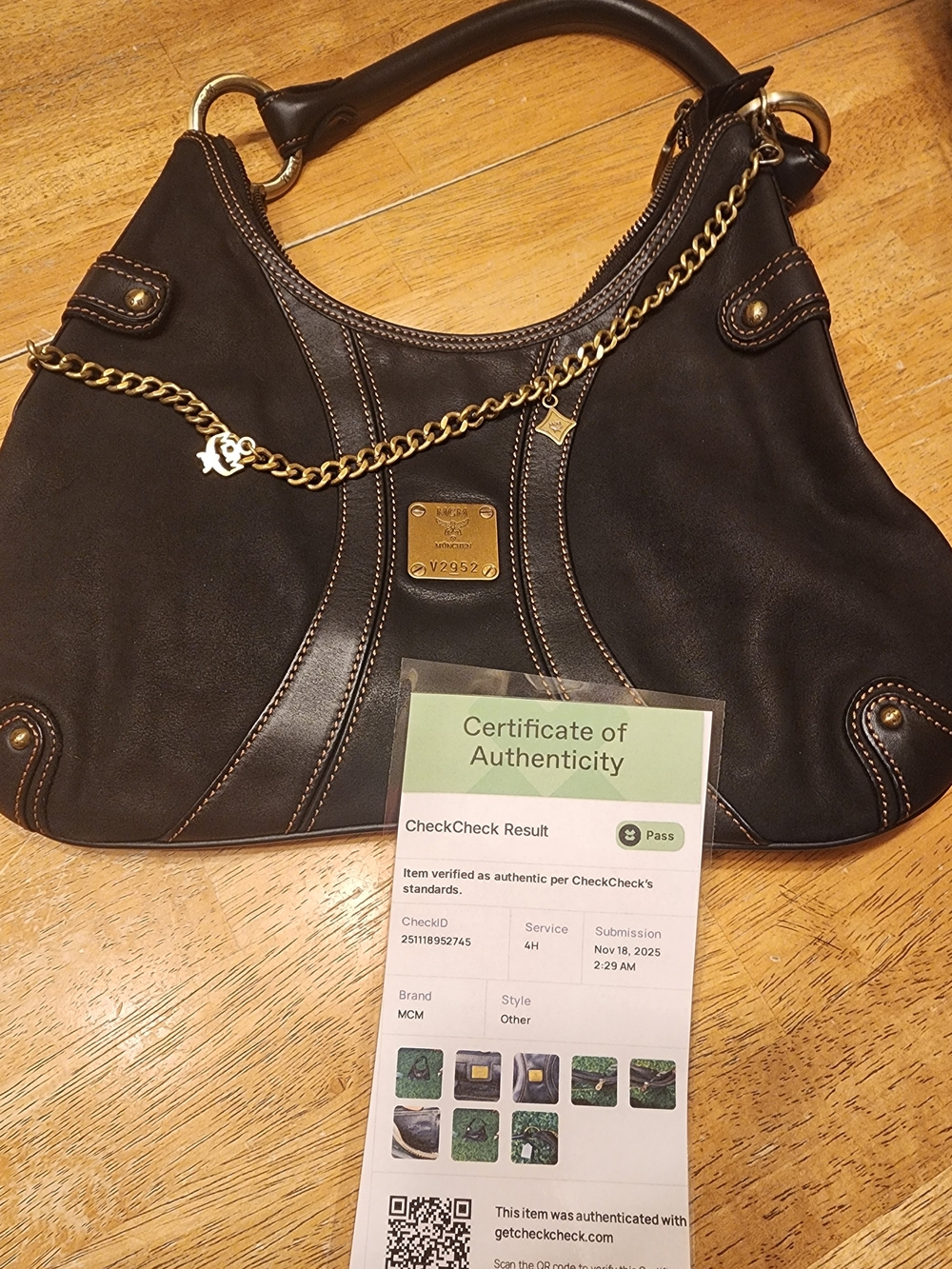 Vintage MCM black leather and suede hobo shoulder bag - Picture 11 of 16